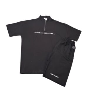 بلوز شلوارک مردانه یقه نیم زیپ