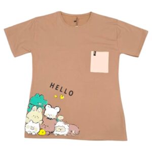 تیشرت لانگ زنانه جیب دار